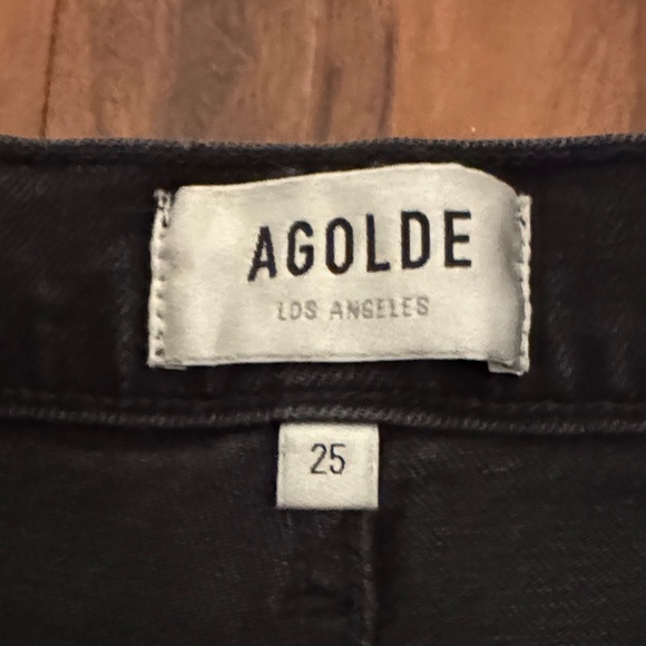 Black Agolde Button Up Jeans - Picture 2 of 5